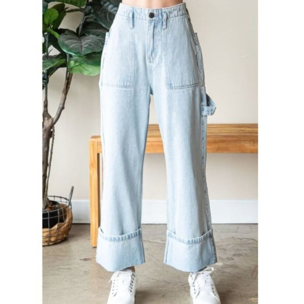 Oli & Hali- Light Wash Wide Leg Denim